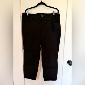 Hilary Radley Classic Black Straight Leg Pants